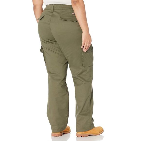 Dickies Women's Plus Size Relaxed Fit Stretch Cargo Straight Leg Pant size 24W - Picture 3 of 12